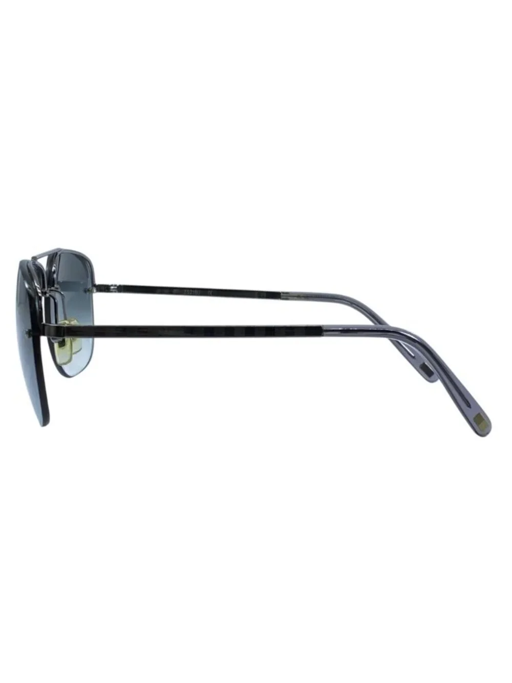 Louis Vuitton Sunglasses Soco Damier Teardrop Acetate Metal Blue Black Eyewear